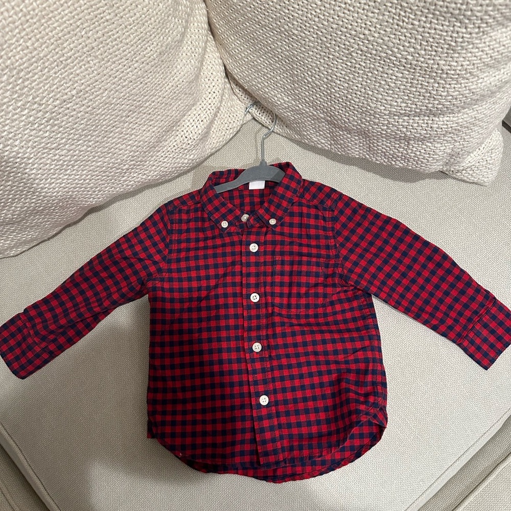 Gap tartan shirt boys 18-24 months. Like new